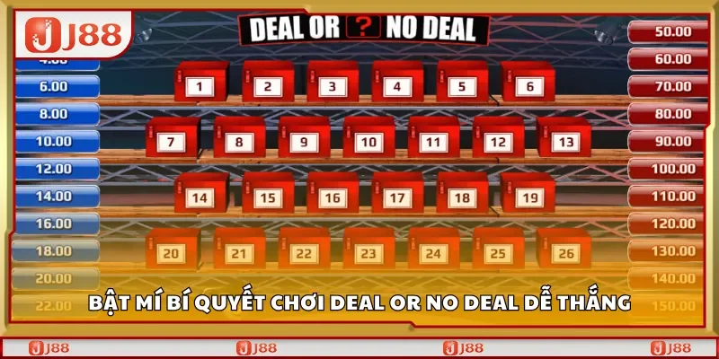Những điều luật cơ bản khi chơi Deal Or No Deal J88 