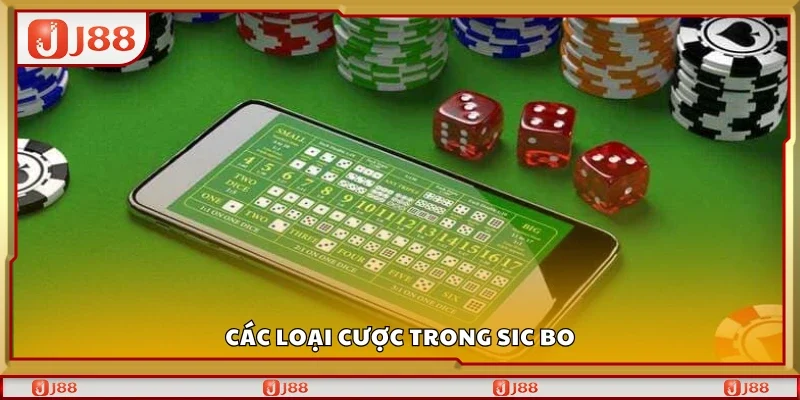 Một số loại cược trong Sic Bo