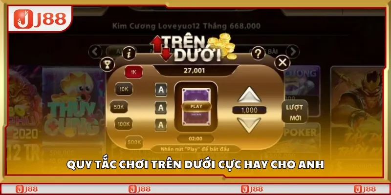 Quy tắc chơi trên dưới cực hay cho anh