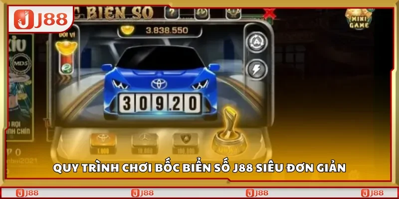 Quy trình chơi bốc biển số J88 siêu đơn giản