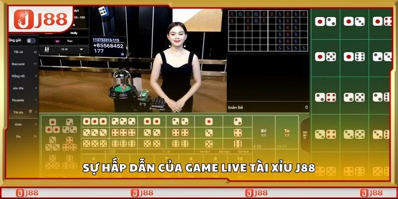 Sự hấp dẫn của game live tài xỉu J88