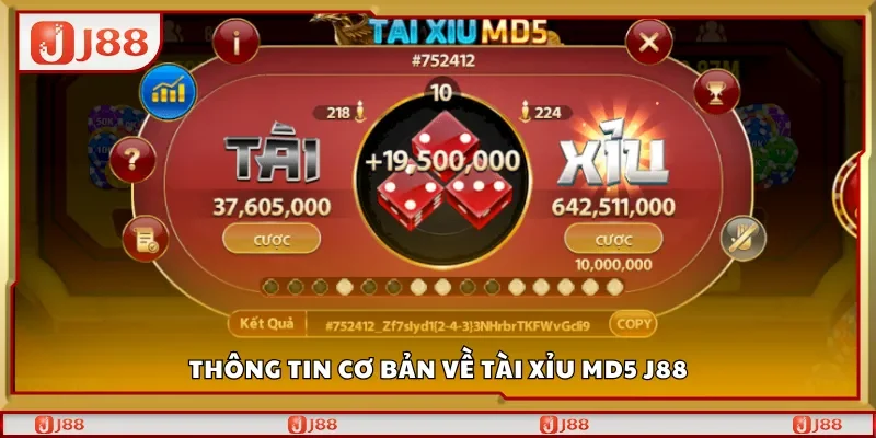 Thông tin cơ bản về tài xỉu MD5 J88